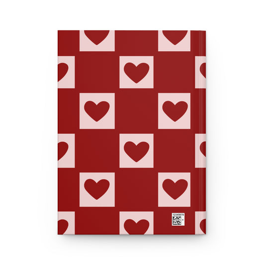 Heart Pattern Daily Journal – Cute Love-Themed Notebook