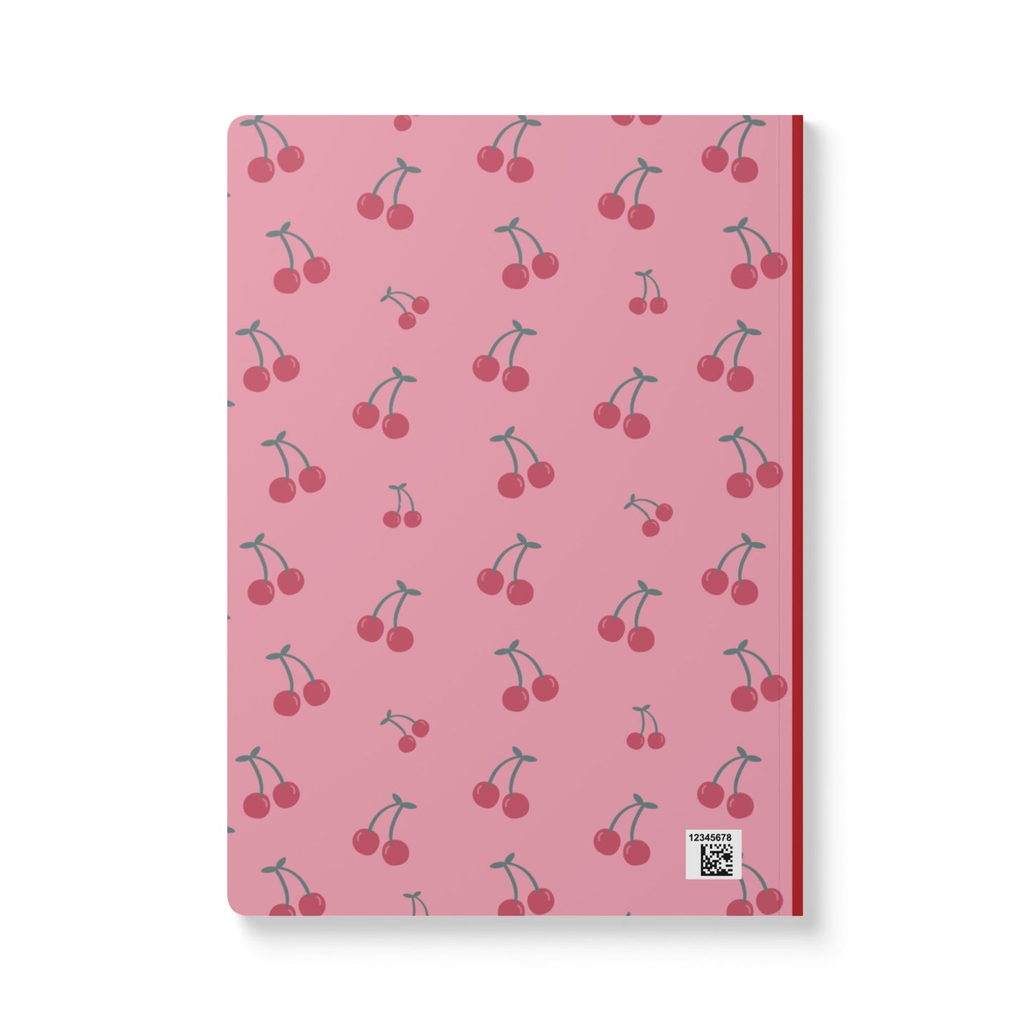 2026 Cherry Planner Ruled Journal — Pink Softcover Notebook