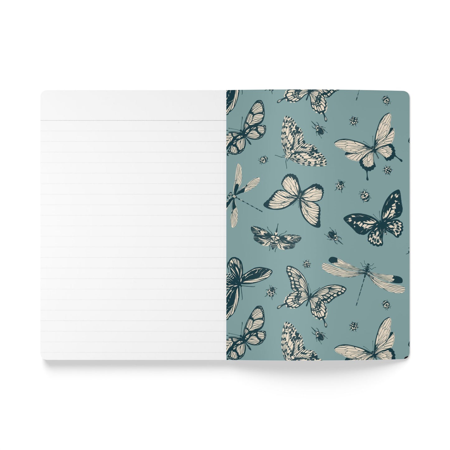Princess In Me Softcover Journal — Butterfly & Dragonfly Floral Notebook