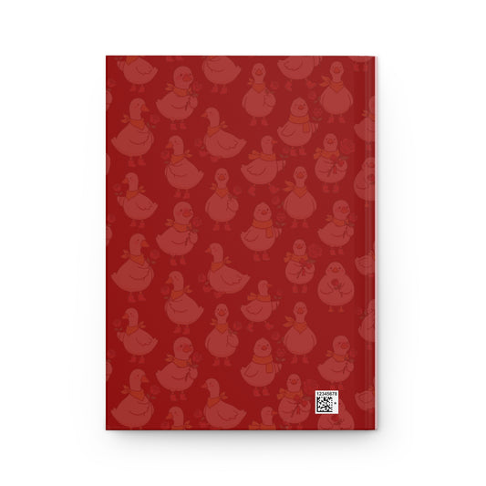 Cute Cockatiel Love Hardcover Journal – Personalized Valentine Notebook