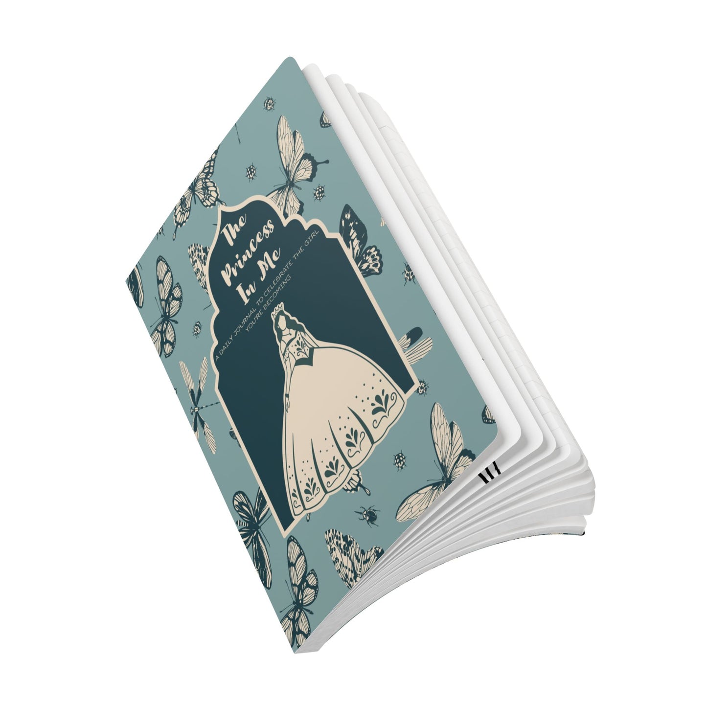 Princess In Me Softcover Journal — Butterfly & Dragonfly Floral Notebook