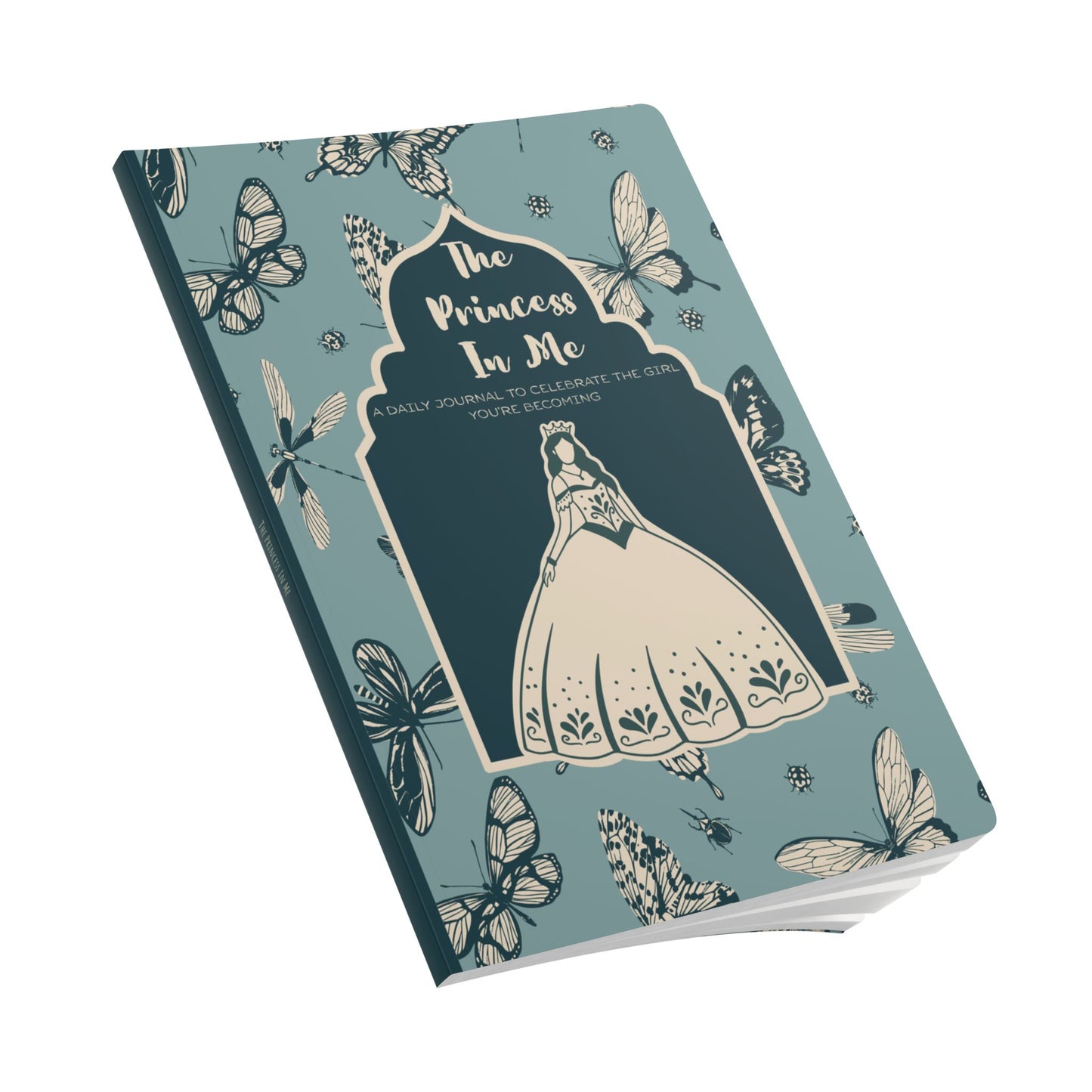 Princess In Me Softcover Journal — Butterfly & Dragonfly Floral Notebook