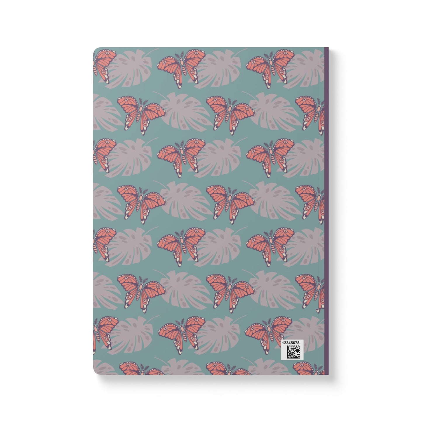 Moth & Monstera Softcover Journal — "Petals & Wings" Floral Nature Notebook