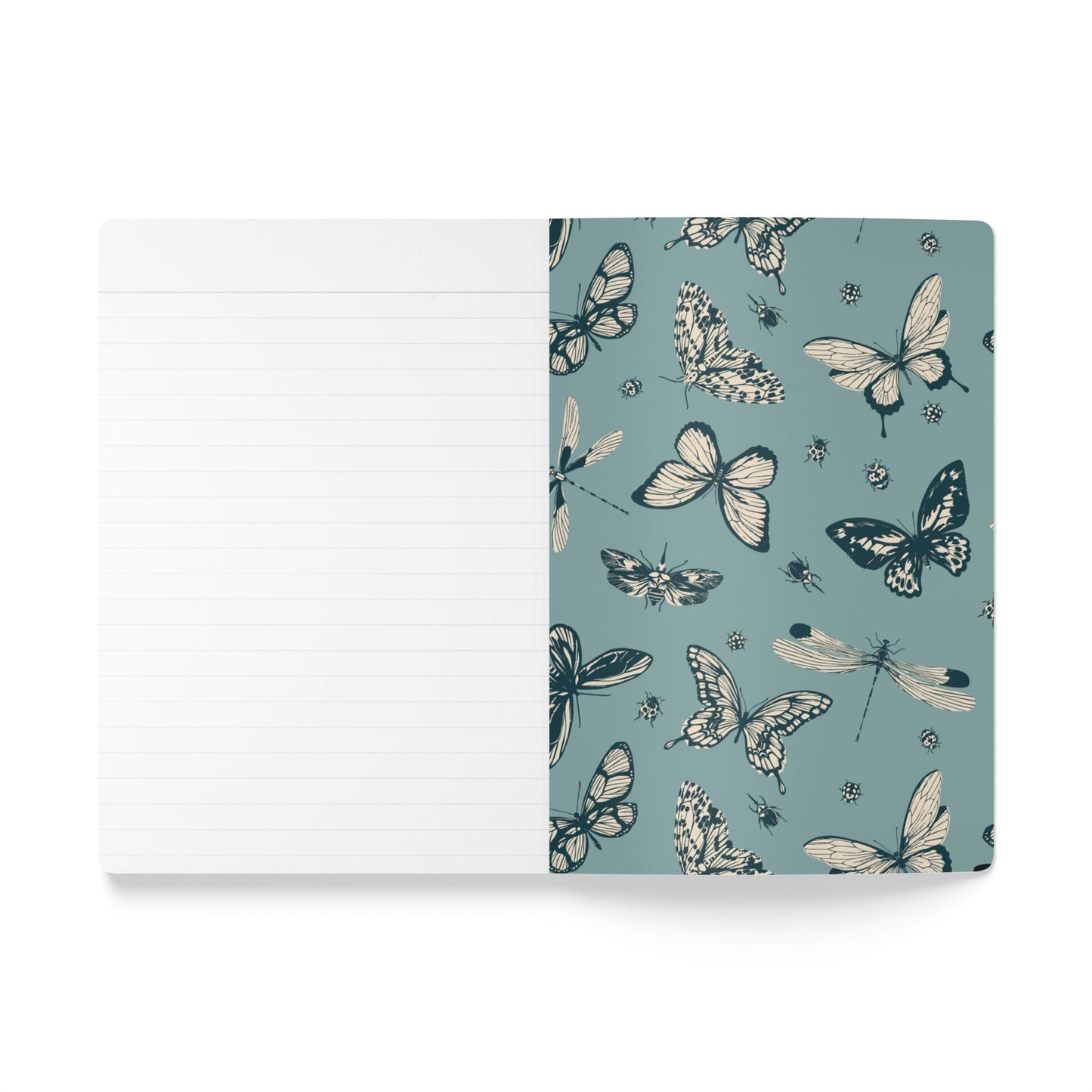 Princess In Me Softcover Journal — Butterfly & Dragonfly Floral Notebook