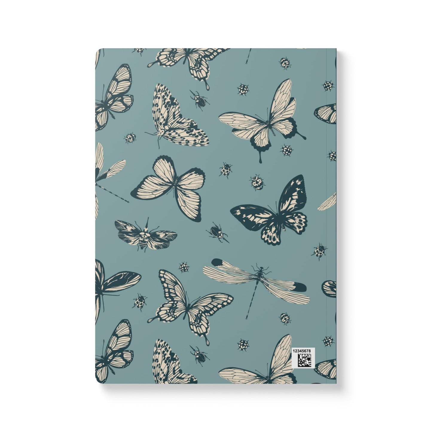 Princess In Me Butterfly Floral Softcover Journal — Inside-Printed Notebook