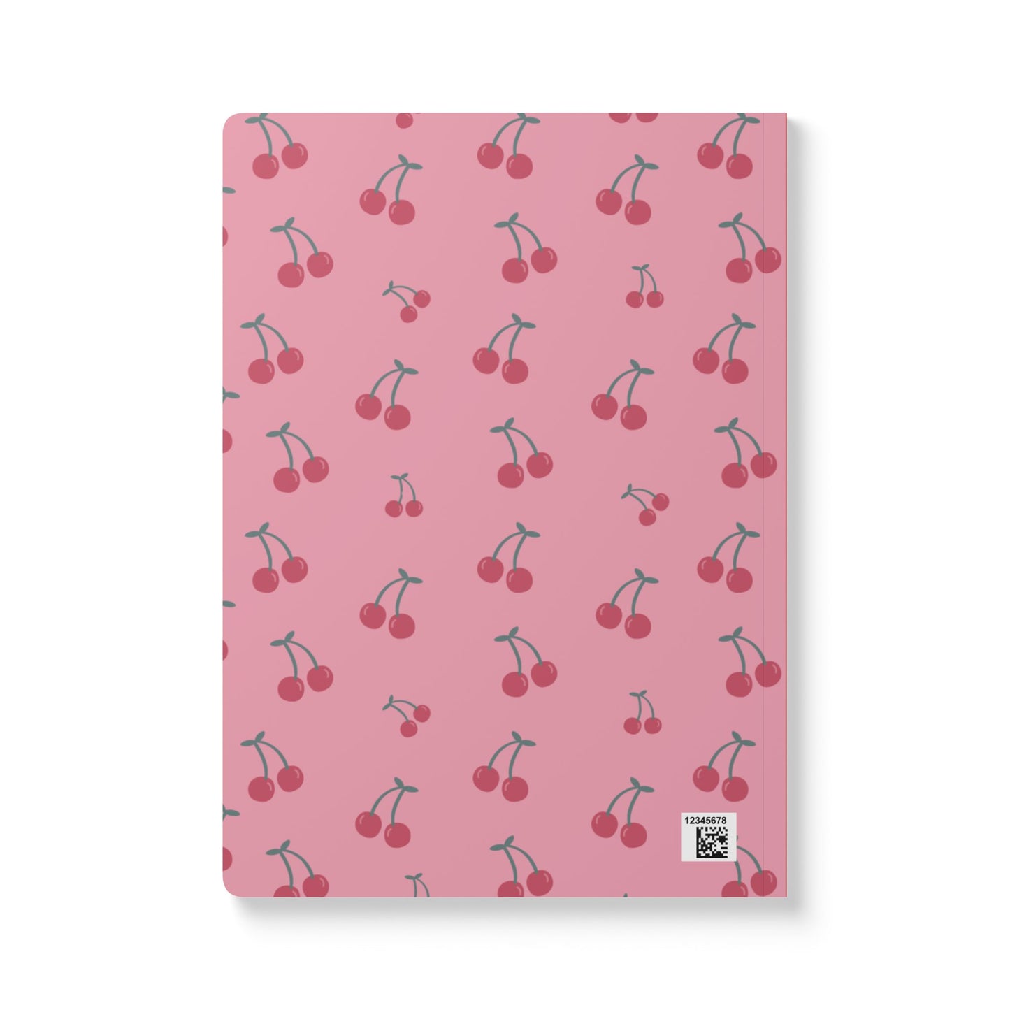 2026 Cherry Planner Ruled Journal — Pink Softcover Notebook