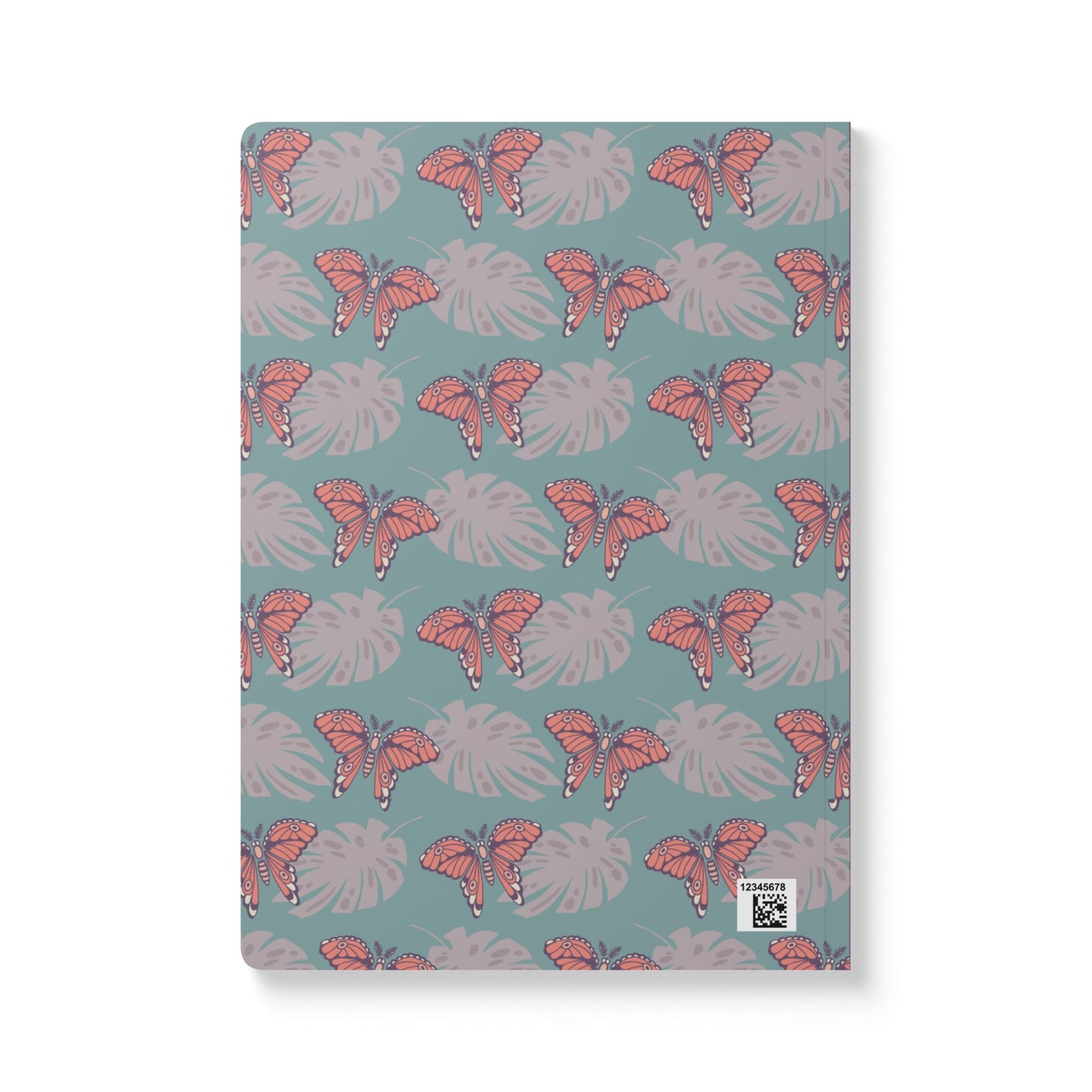 Moth & Monstera Softcover Journal — "Petals & Wings" Floral Nature Notebook