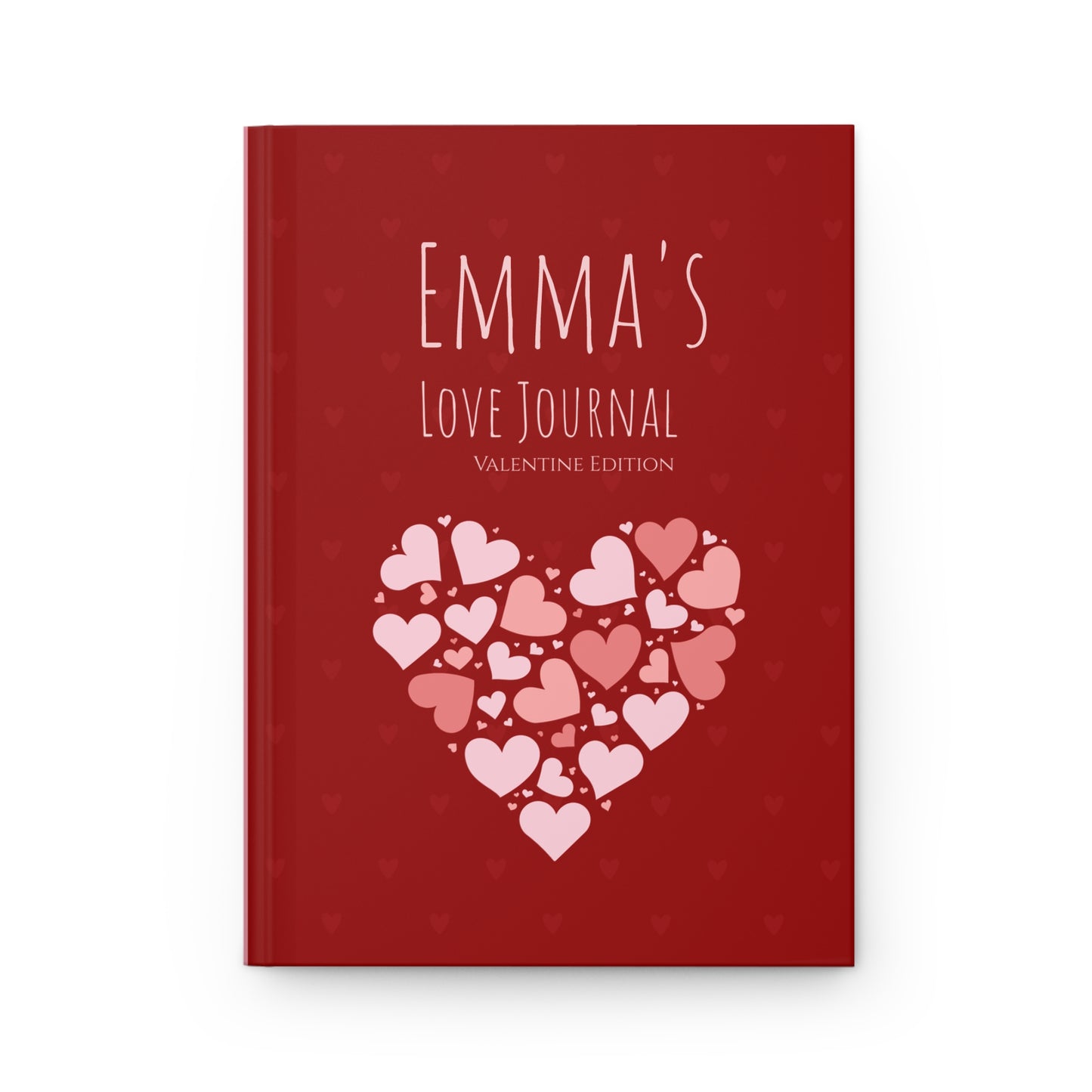 Personalized Love Journal – Custom Name Hardcover Valentine Notebook