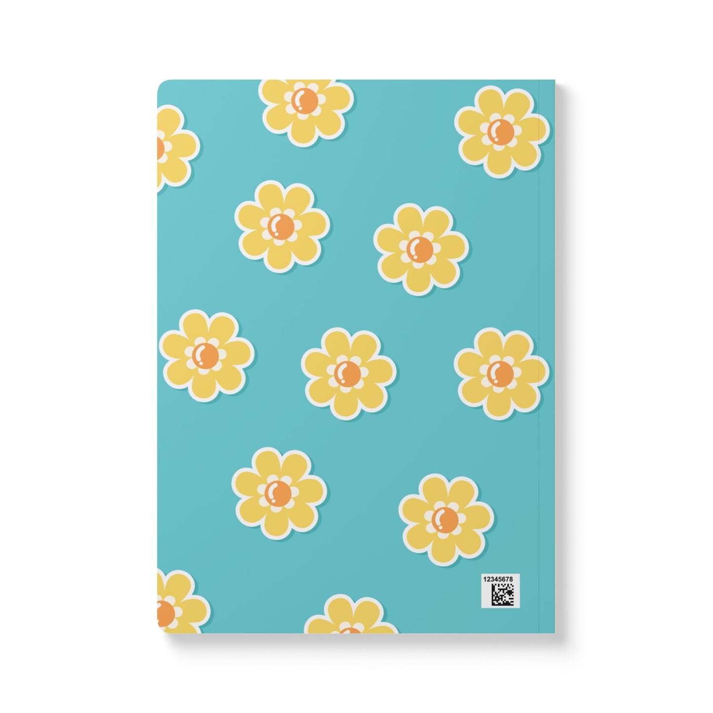 Turquoise Floral Softcover Journal