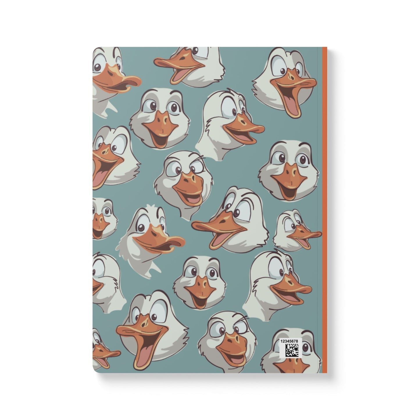 Goofy Duck Faces Softcover Journal — Cute Cartoon Duck Notebook