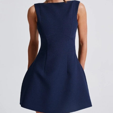 Slim-fitting Backless Dress Summer Short Dresses
