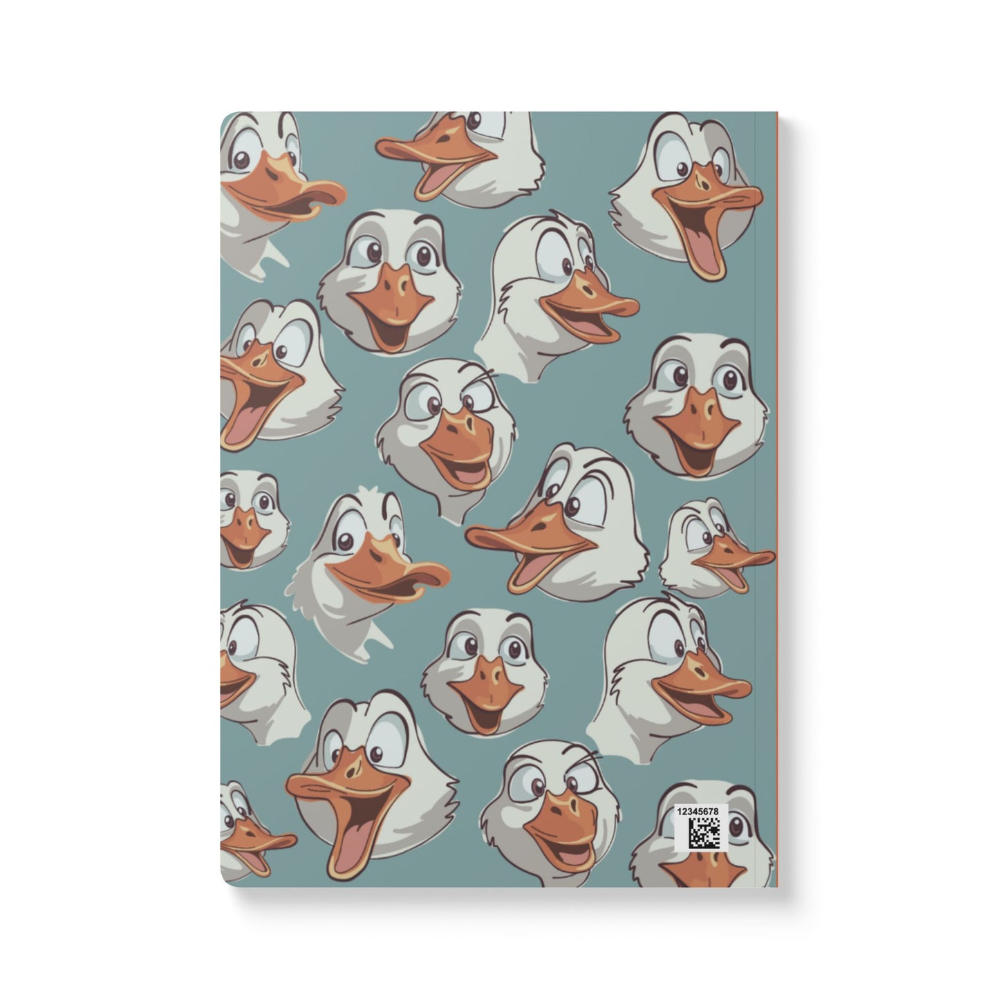 Goofy Duck Faces Softcover Journal — Cute Cartoon Duck Notebook